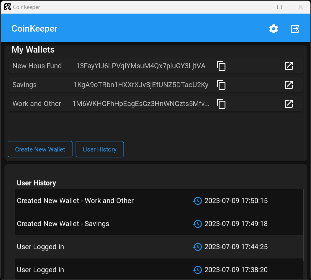 CoinKeeper - Bitcoin Wallet Manager